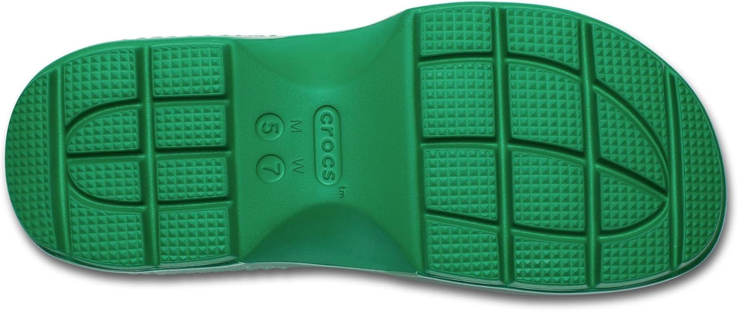 imageCrocs unisexadult Stomp Fisherman SandalGreen Ivy