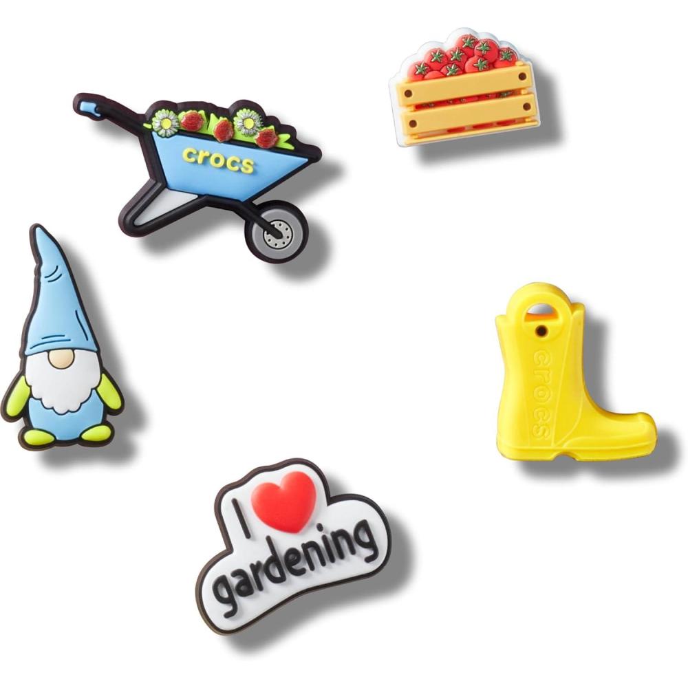 imageCrocs Unisex Jibbitz Around The World Garden Party 5 Pack