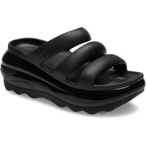 Crocs unisex-adult Mega Crush Triple Strap Sandal(Black)