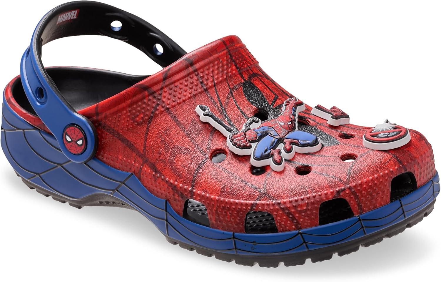 imageCrocs UnisexChild Superhero ClogsSpiderman Web