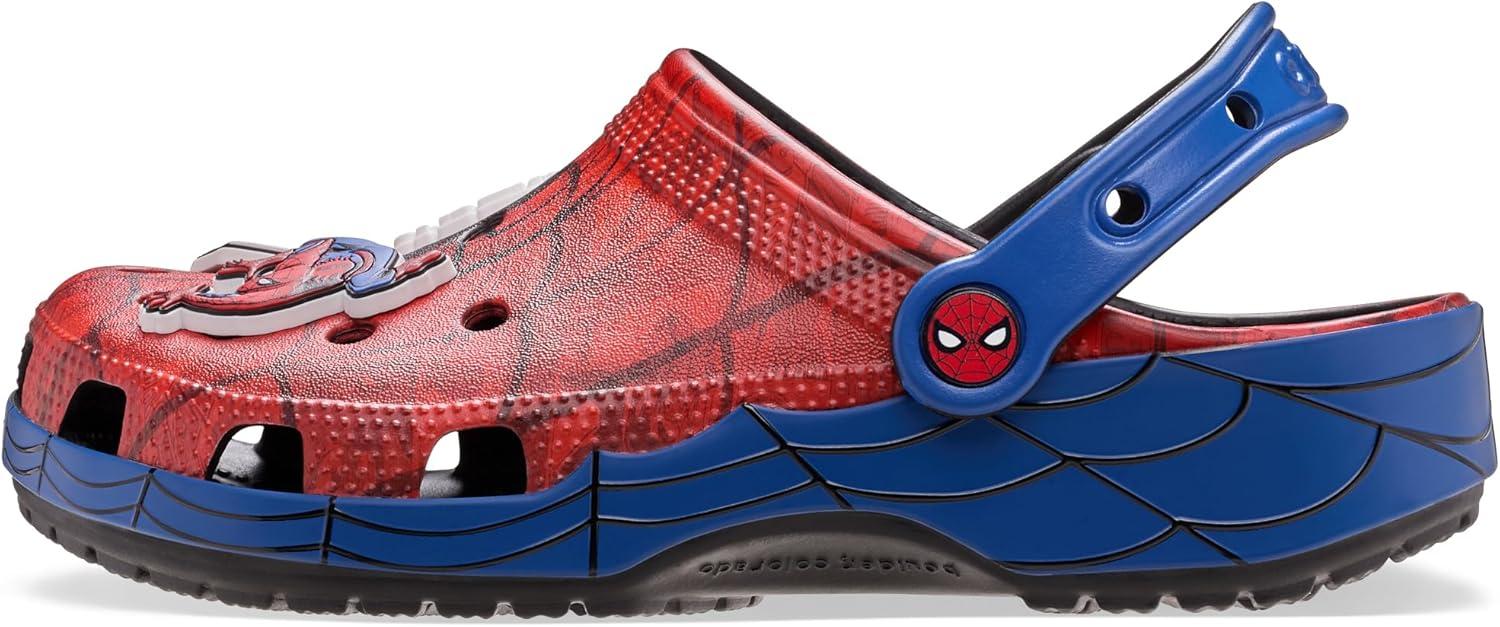 imageCrocs UnisexChild Superhero ClogsSpiderman Web