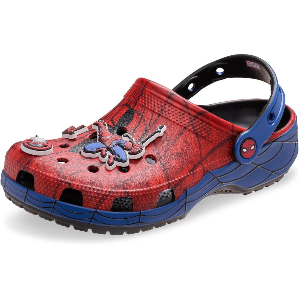 imageCrocs UnisexChild Superhero ClogsSpiderman Web
