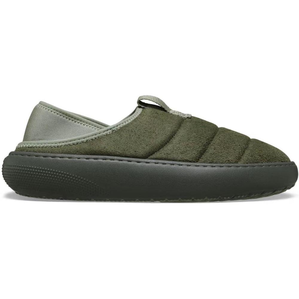 imageCrocs UnisexAdult Classic Puff Moc SlipperGalactic Grey Suede