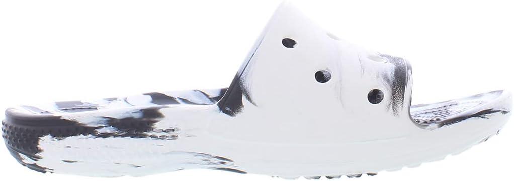 imageCrocs Classic Slide TieDye GraphicsWhiteBlack Marbled Tiedye