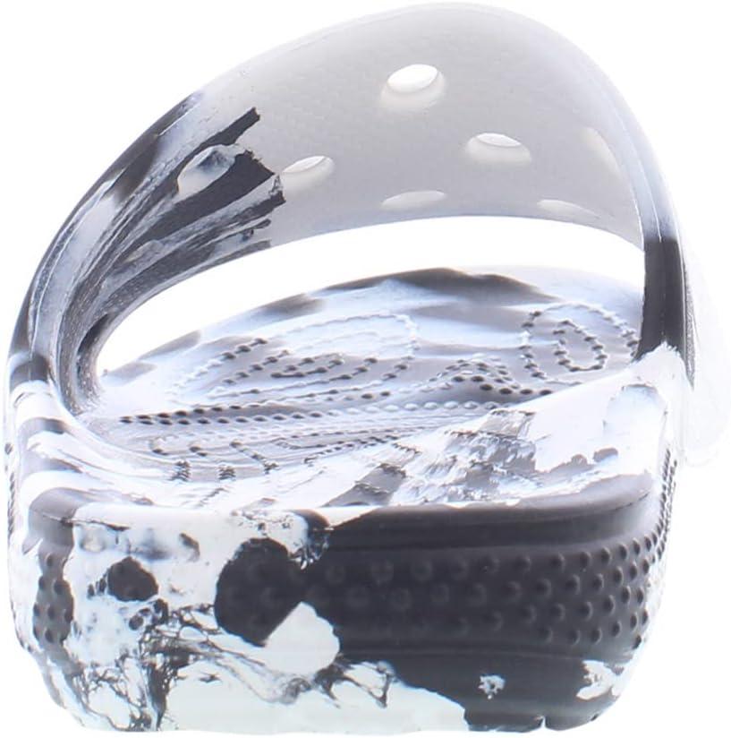 imageCrocs Classic Slide TieDye GraphicsWhiteBlack Marbled Tiedye