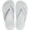 Crocs Unisex Adult Crocband Flip Flop Sandals(Light Grey/White)