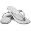 Crocs Unisex Adult Crocband Flip Flop Sandals(Light Grey/White)