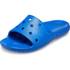 Crocs Classic Slide – Tie-Dye Graphics(Blue Bolt)