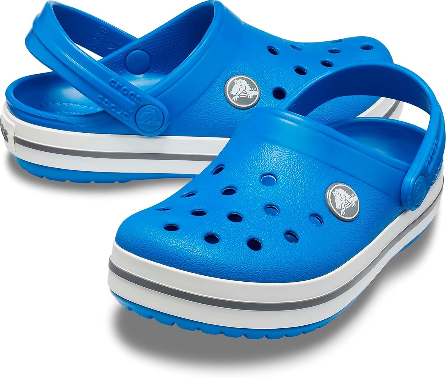 imageCrocs Unisex Child Crocband ClogsBright CobaltCharcoal