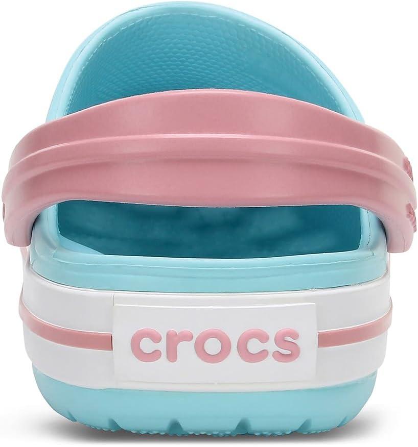 imageCrocs Unisex Child Crocband ClogsIce BlueWhite