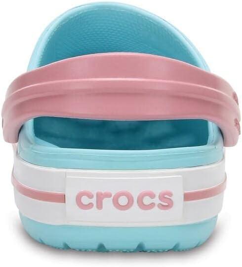 imageCrocs Unisex Child Crocband ClogsIce BlueWhite