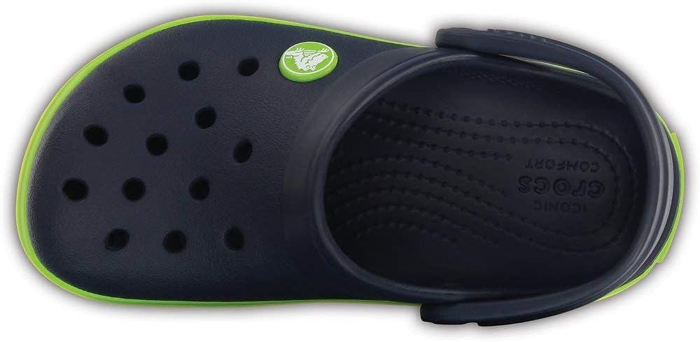 imageCrocs Unisex Child Crocband ClogsNavy Volt Green