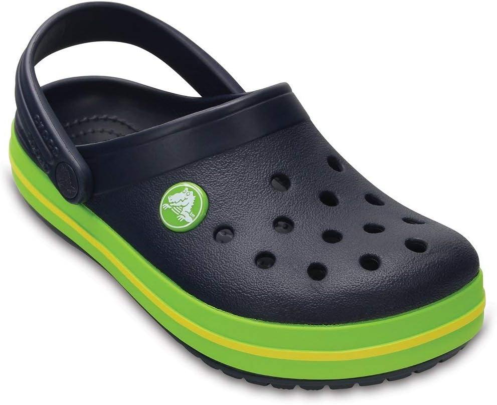 imageCrocs Unisex Child Crocband ClogsNavy Volt Green