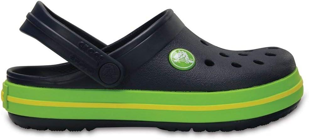 imageCrocs Unisex Child Crocband ClogsNavy Volt Green