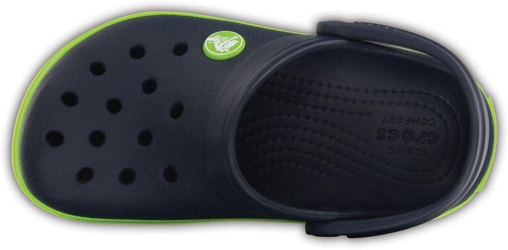 imageCrocs Unisex Child Crocband ClogsNavy Volt Green