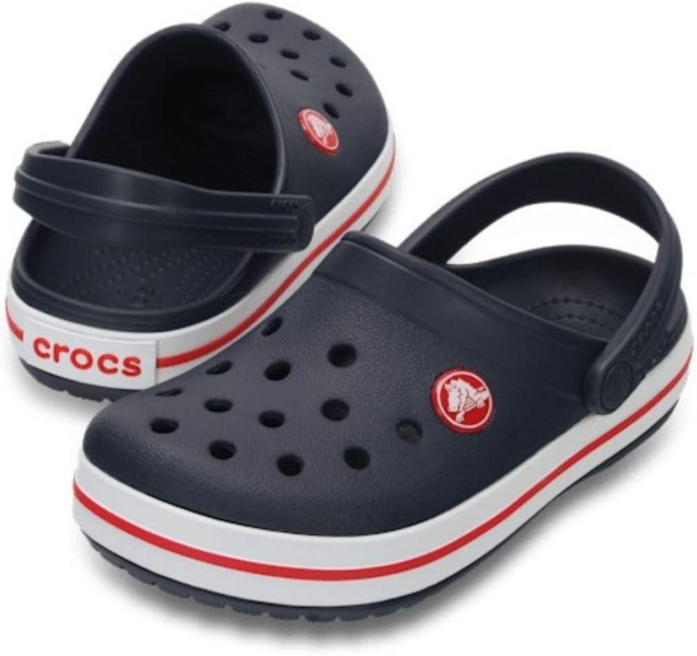 imageCrocs Unisex Child Crocband ClogsNavyRed