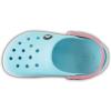 Crocs Unisex Child Crocband Clogs(Ice Blue/White)