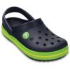 Crocs Unisex Child Crocband Clogs(Navy Volt Green)