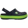 Crocs Unisex Child Crocband Clogs(Navy Volt Green)