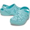Crocs Kids’ Classic Floral Design Clogs(Aquamarine)