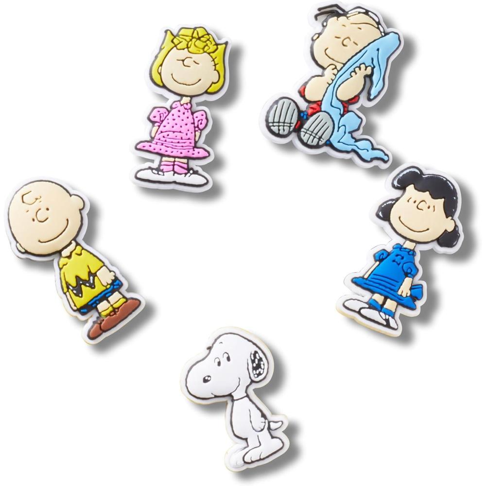 imageCrocs Jibbitz Charlie Brown ampamp Snoopy Peanuts Shoe Charms Peanuts 5Pack