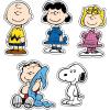 Crocs Jibbitz Charlie Brown & Snoopy Peanuts Shoe Charms, Peanuts, 5-Pack