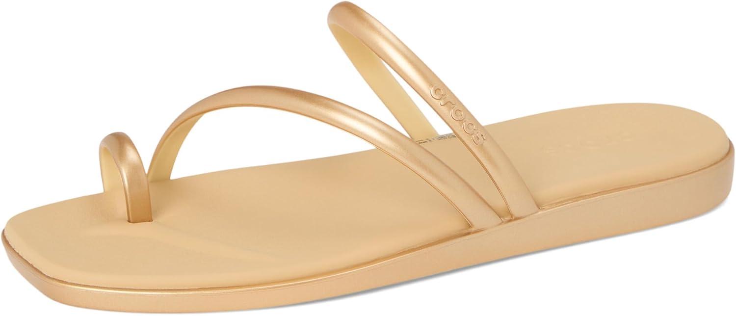 imageCrocs Womens Miami Toe Loop SandalsMetallic Gold