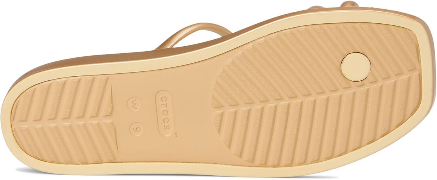 imageCrocs Womens Miami Toe Loop SandalsMetallic Gold