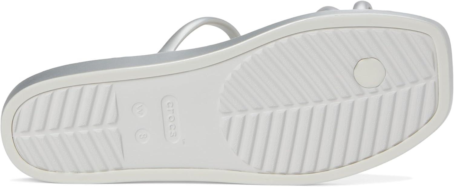 imageCrocs Womens Miami Toe Loop SandalsMetallic Silver