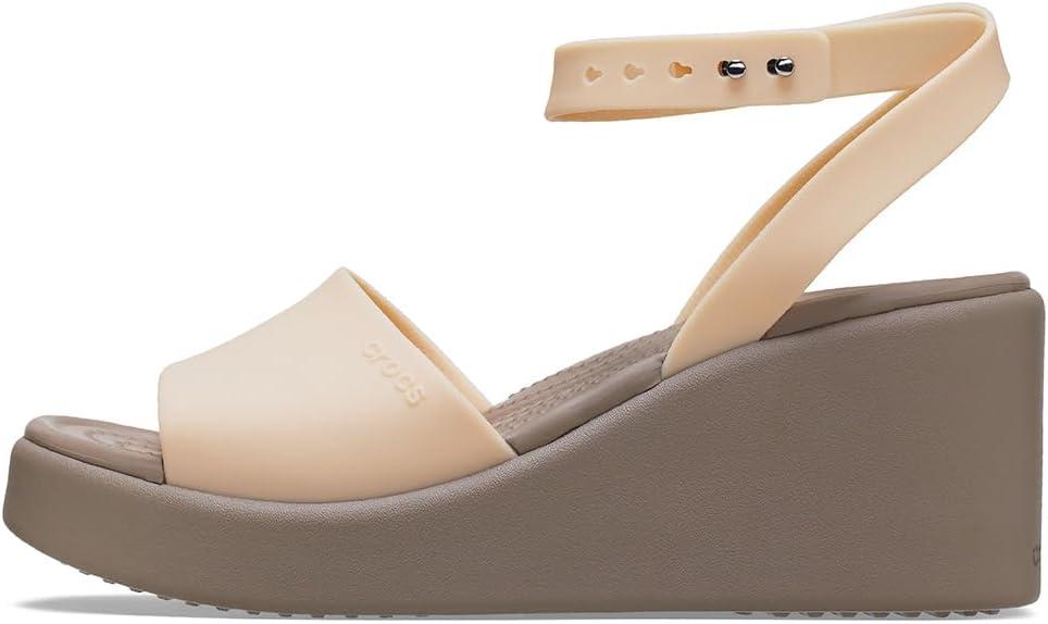 imageCrocs womens Brooklyn Ankle Strap WedgesShitake