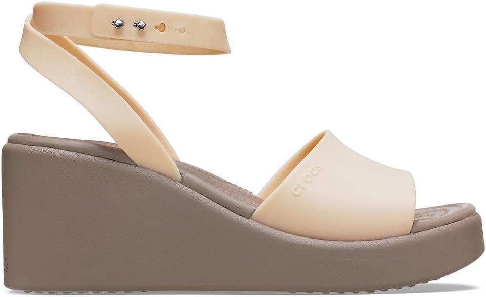 imageCrocs womens Brooklyn Ankle Strap WedgesShitake