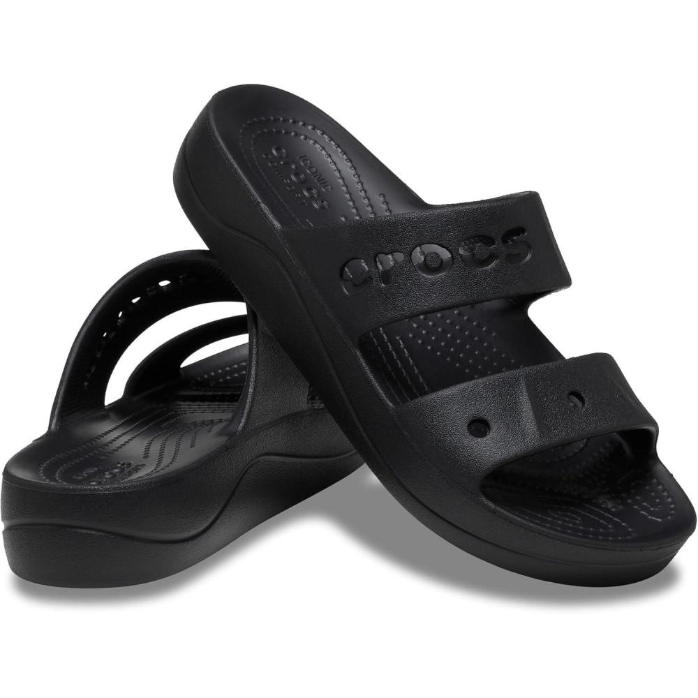imageCrocs womens Via Platform SandalBlack