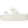 Crocs Brooklyn Buckle Low Wedge(Chalk)