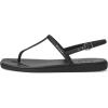 Crocs womens Miami Thong Sandal(Black)