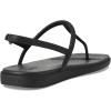 Crocs womens Miami Thong Sandal(Black)