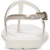 Crocs womens Miami Thong Sandal(Metallic Chalk)