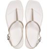 Crocs womens Miami Thong Sandal(Metallic Chalk)