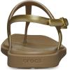 Crocs womens Miami Thong Sandal(Sepia Metallic)