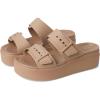 Crocs Brooklyn Buckle Low Wedge(Latte)