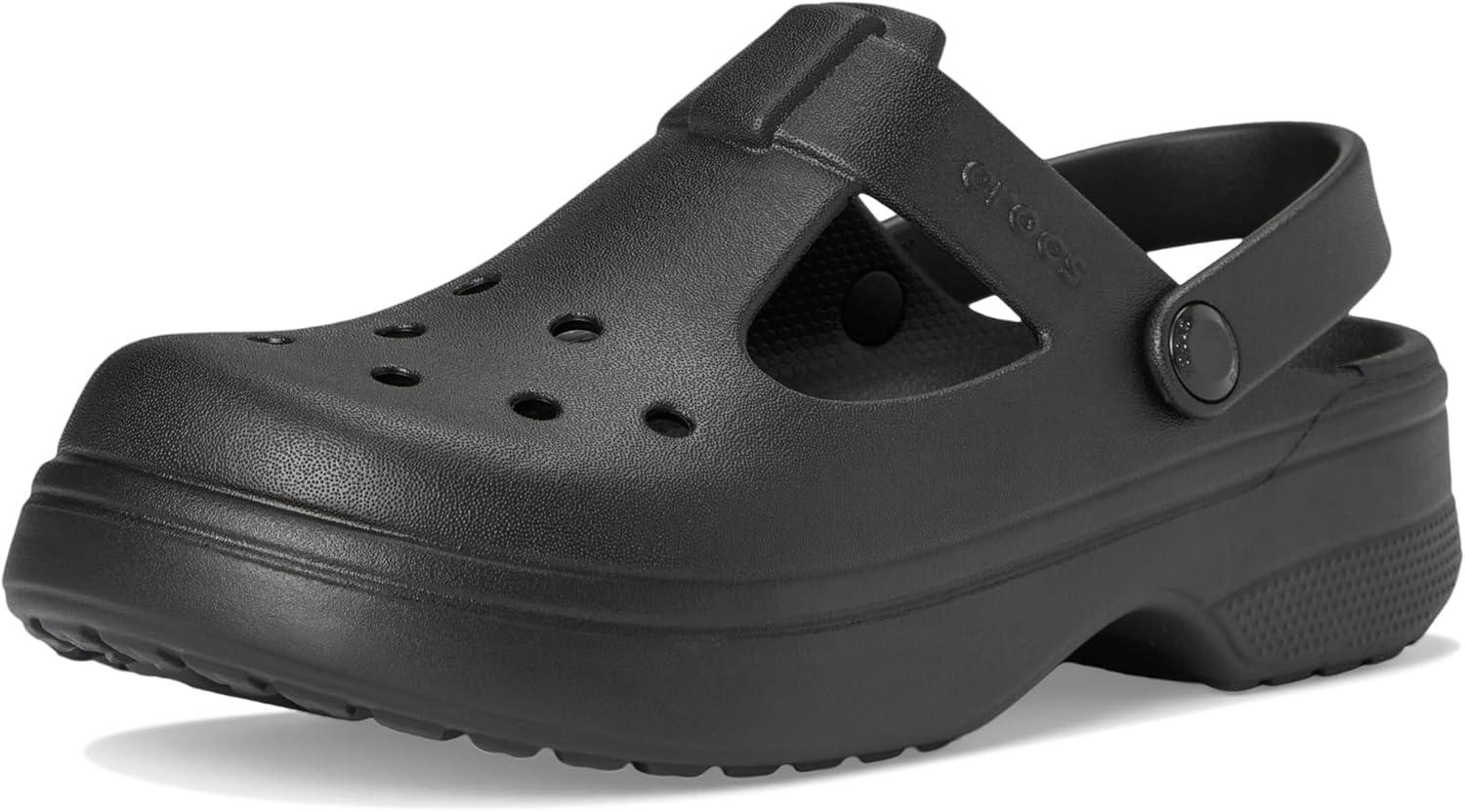 imageCrocs UnisexChild Classic Mary Jane Clogs Little KidBig KidBlack