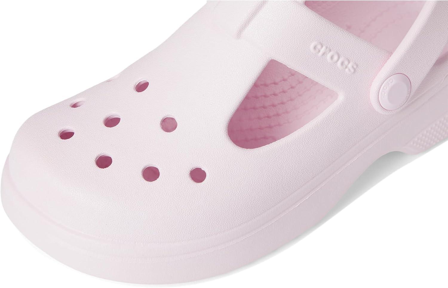 imageCrocs UnisexChild Classic Mary Jane Clogs Little KidBig KidPink Milk