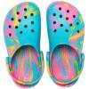 Crocs Kids’ Classic Marbled Tie-Dye Clogs(Digital Aqua/Multi)