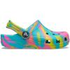 Crocs Kids’ Classic Marbled Tie-Dye Clogs(Digital Aqua/Multi)