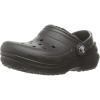 Crocs Unisex-Child Classic Lined Clog(Black/Black)