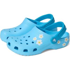 Crocs Unisex-Child Classic Graphic Clog(Tinted Glass)