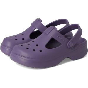 Crocs Unisex-Child Classic Mary Jane Clogs (Little Kid/Big Kid)(Nightshade)