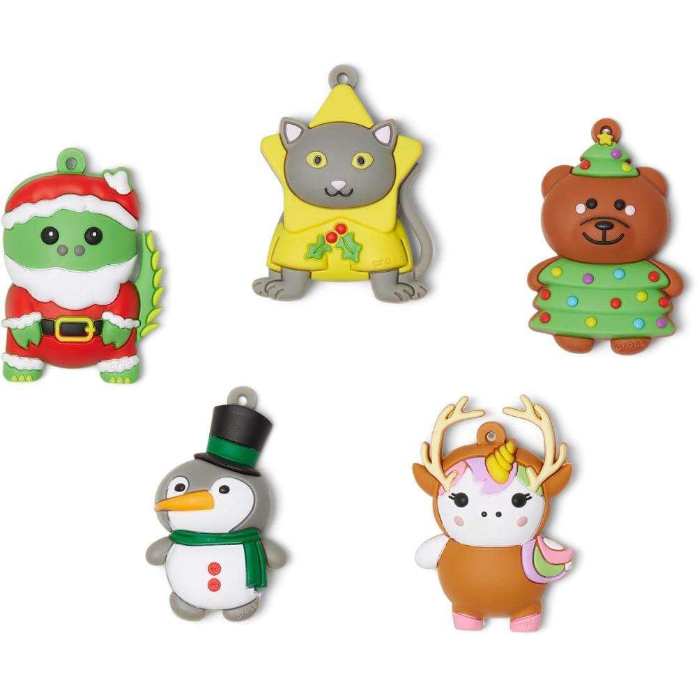 imageCrocs Unisex Jibbitz Holiday Packs Animal Ornaments 5Pack One Size