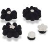 Crocs Jibbitz Floral Shoe Charms(Black Velvet Flower)