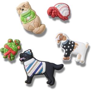 Crocs Jibbitz Holiday Packs Festive Dressed Animals 5-Pack One Size