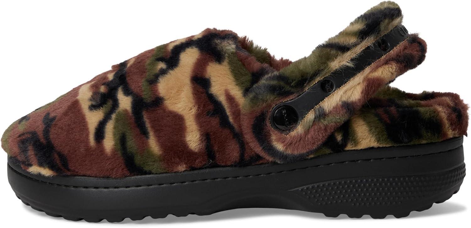 imageCrocs UnisexAdult Classic Unfurgettable Lined Clogs Fuzzy SlippersArmy GreenMulti